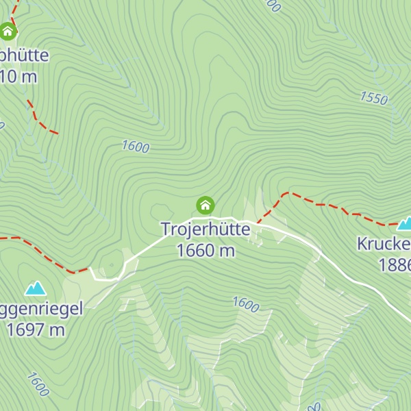 Map of Trojerhütte