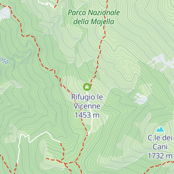 Map of Rifugio le Vicenne