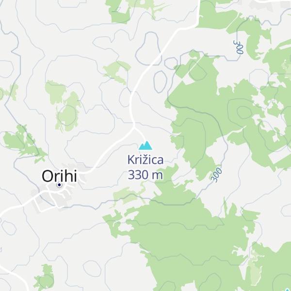 Map of Križica
