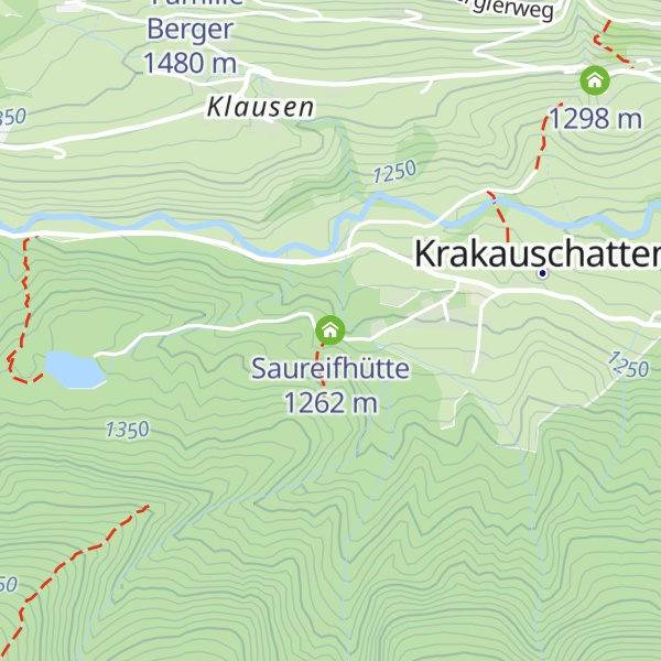 Map of Saureifhütte