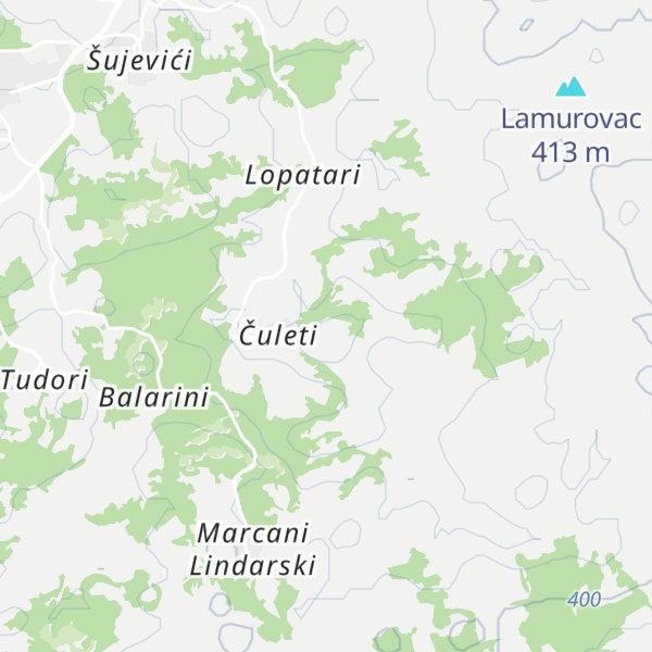 Map of Čuletov breg