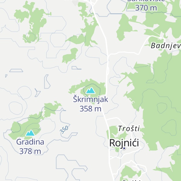 Map of Škrimnjak