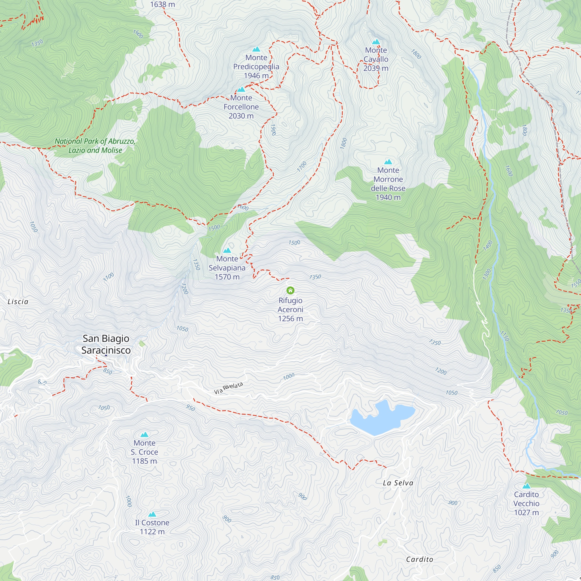 Rifugio Aceroni map