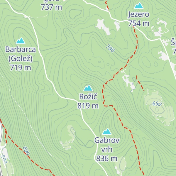 Map of Rožič