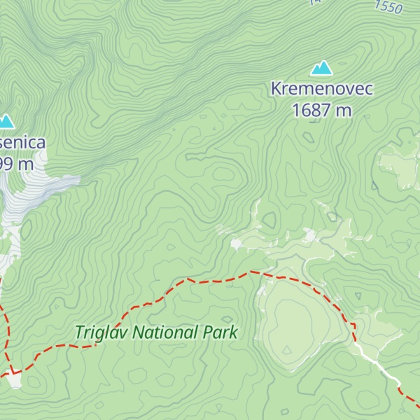 Map of Lovska koča Klek