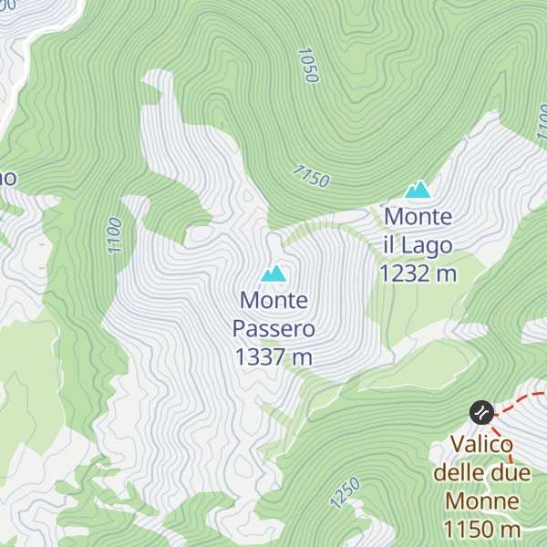 Map of Monte Passero