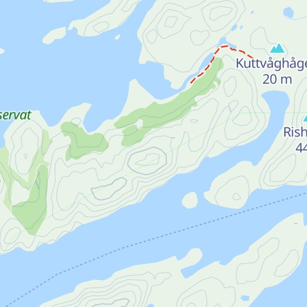 Map of Fitjifjellet