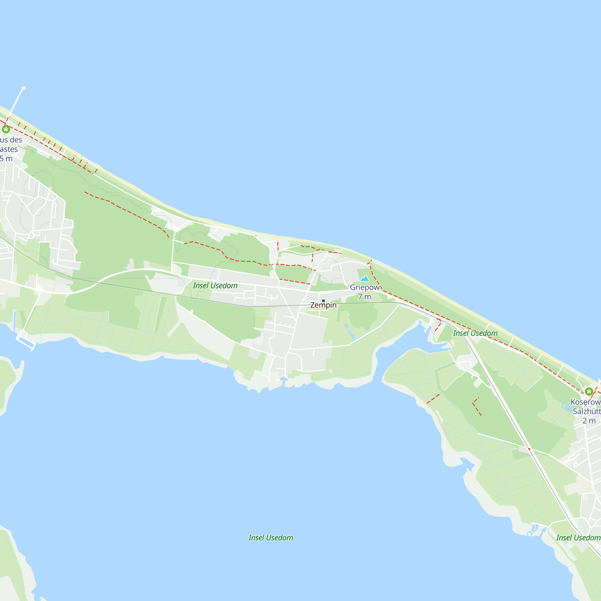 Fremdenverkehrsamt Seebad Zempin map