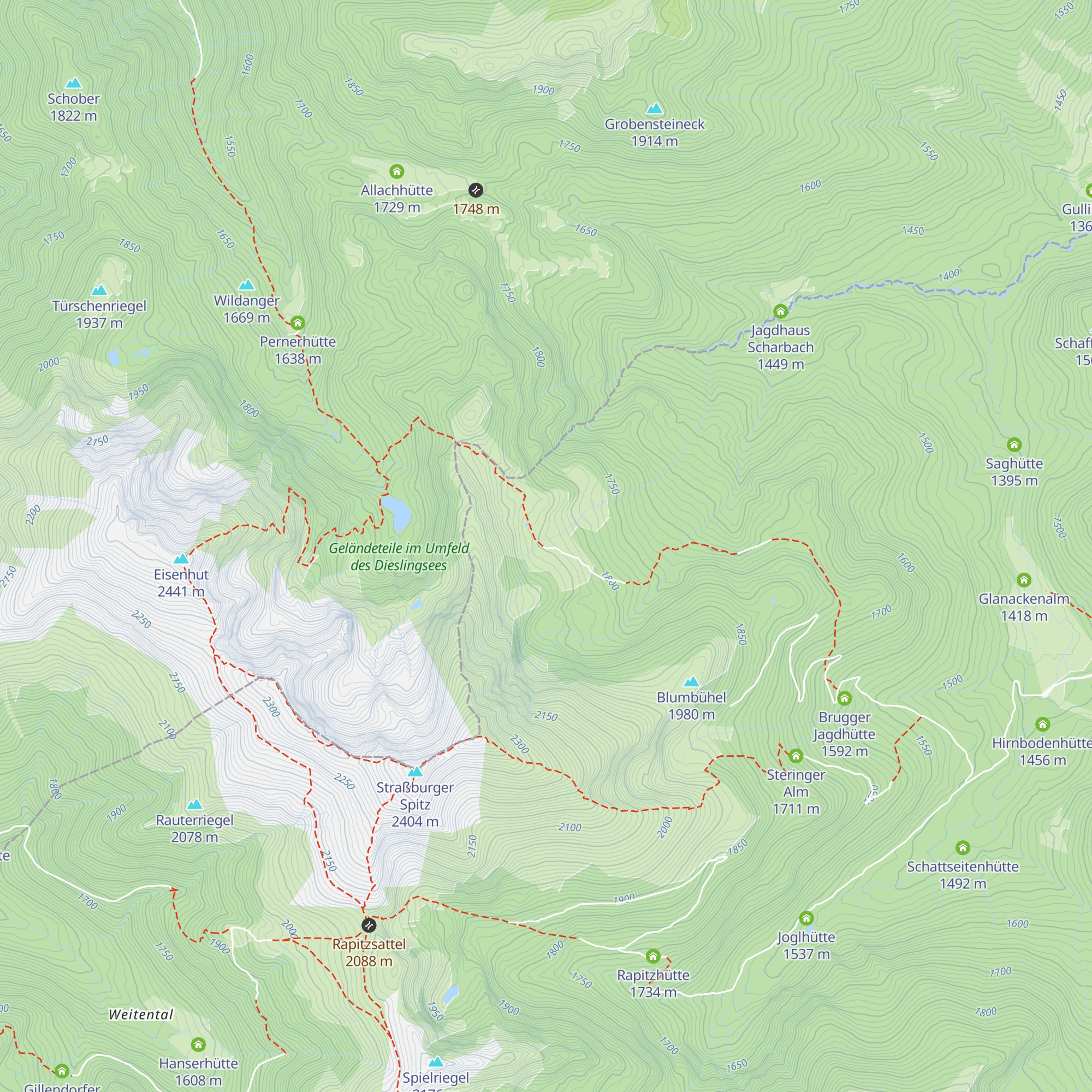Michlebenalm map