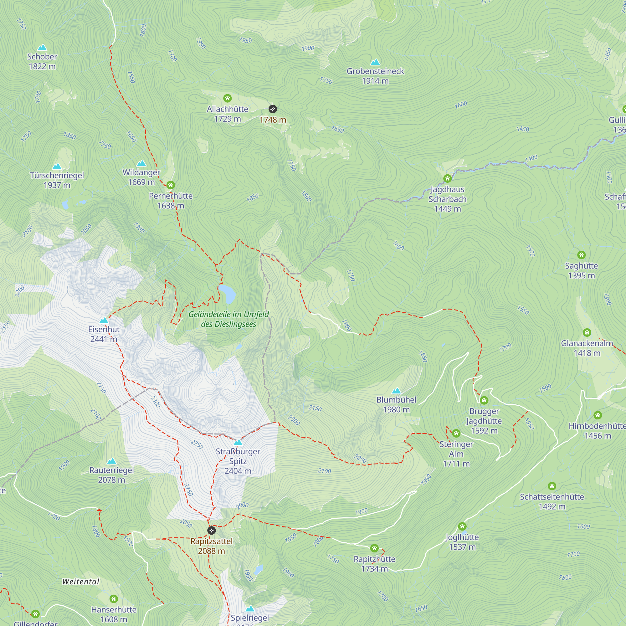 Michlebenalm map
