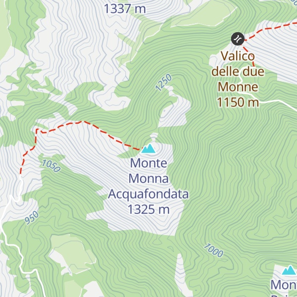Map of Monte Monna Acquafondata