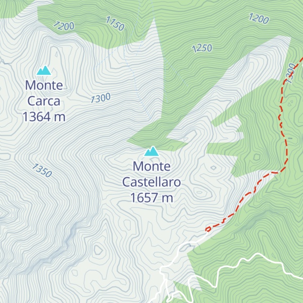 Map of Monte Castellaro