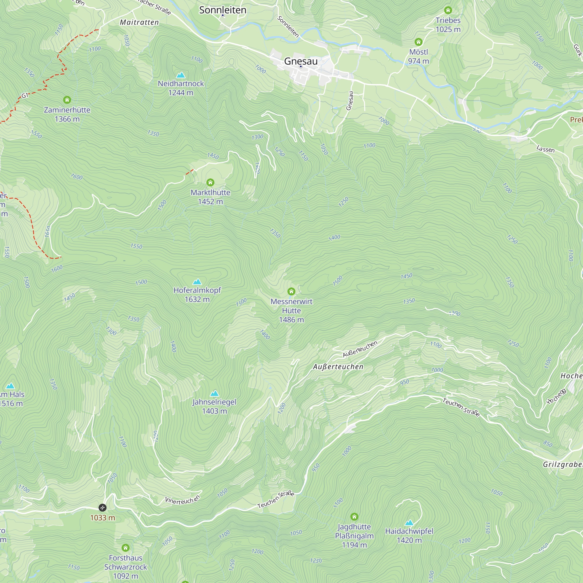 Messnerwirt Hütte map