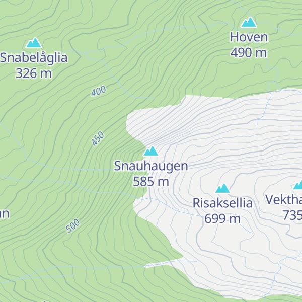 Map of Snauhaugen