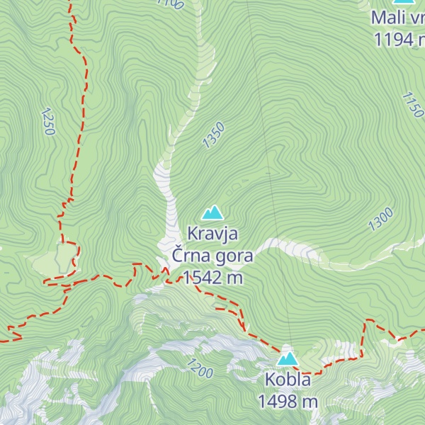 Map of Kravja Črna gora