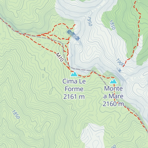 Map of Cima Le Forme