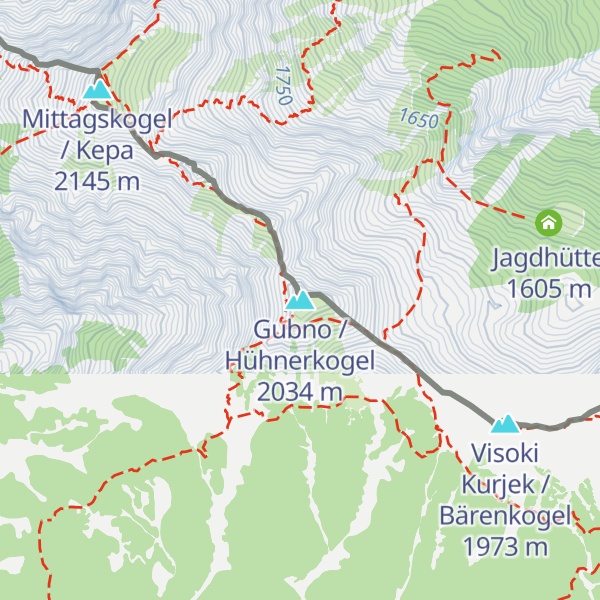 Map of Gubno / Hühnerkogel