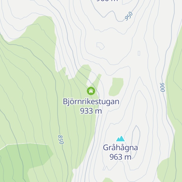 Map of Björnrikestugan