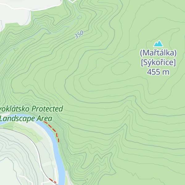 Map of Bouda v lese