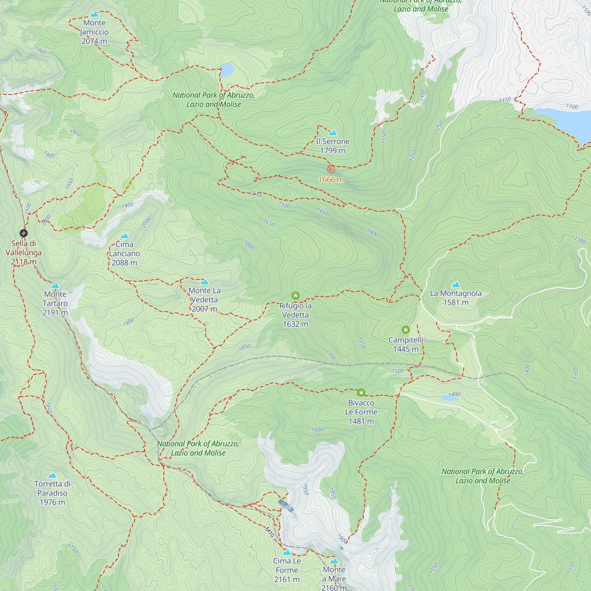 Rifugio la Vedetta map