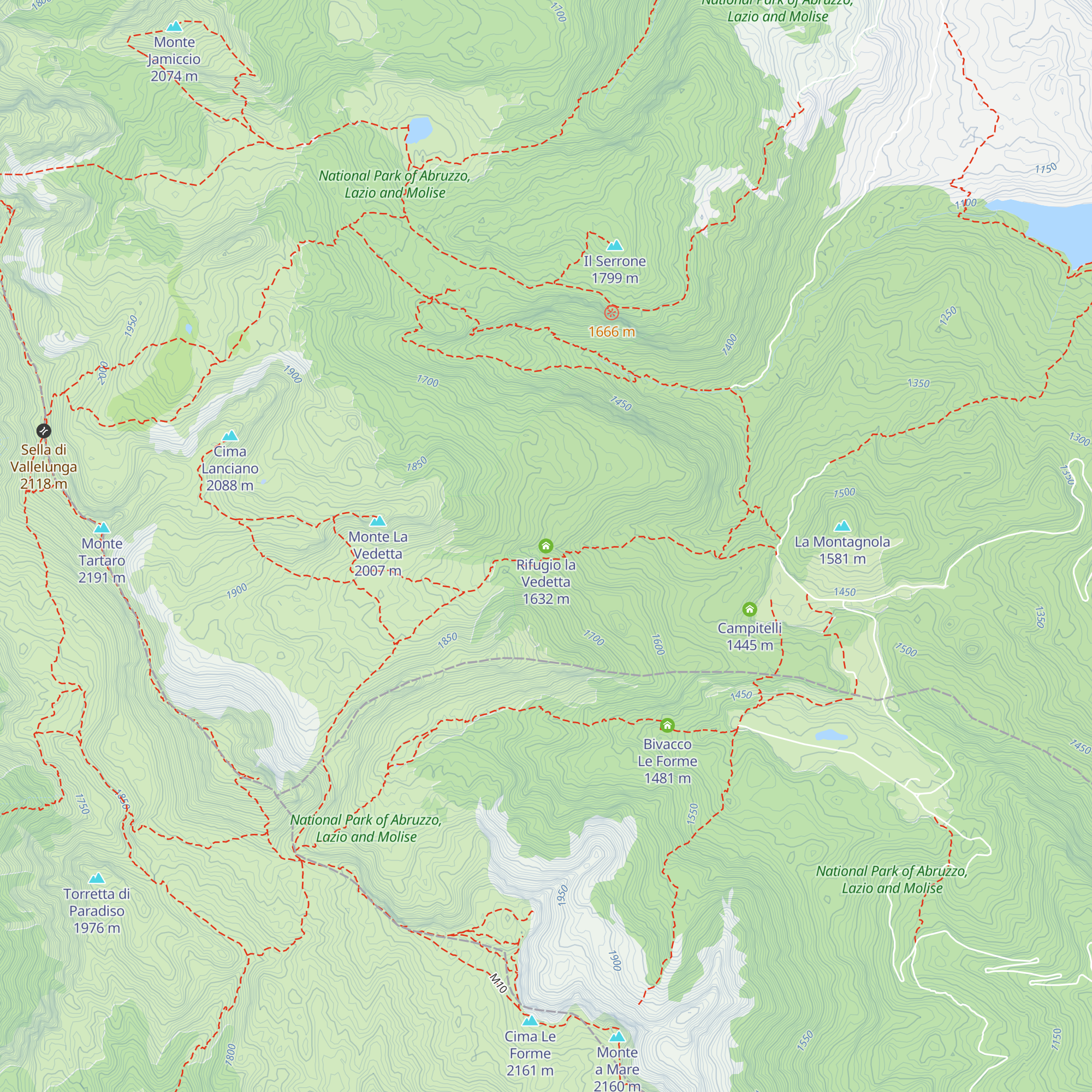Rifugio la Vedetta map