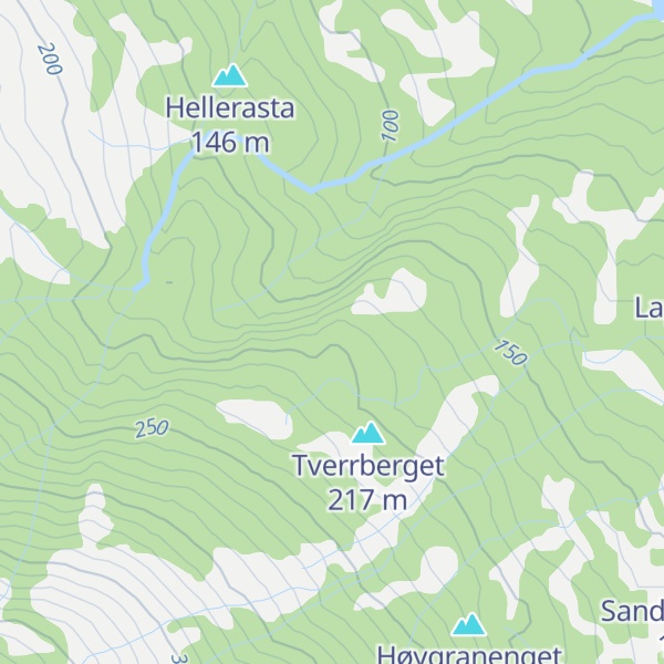 Map of Tverrbergrasta