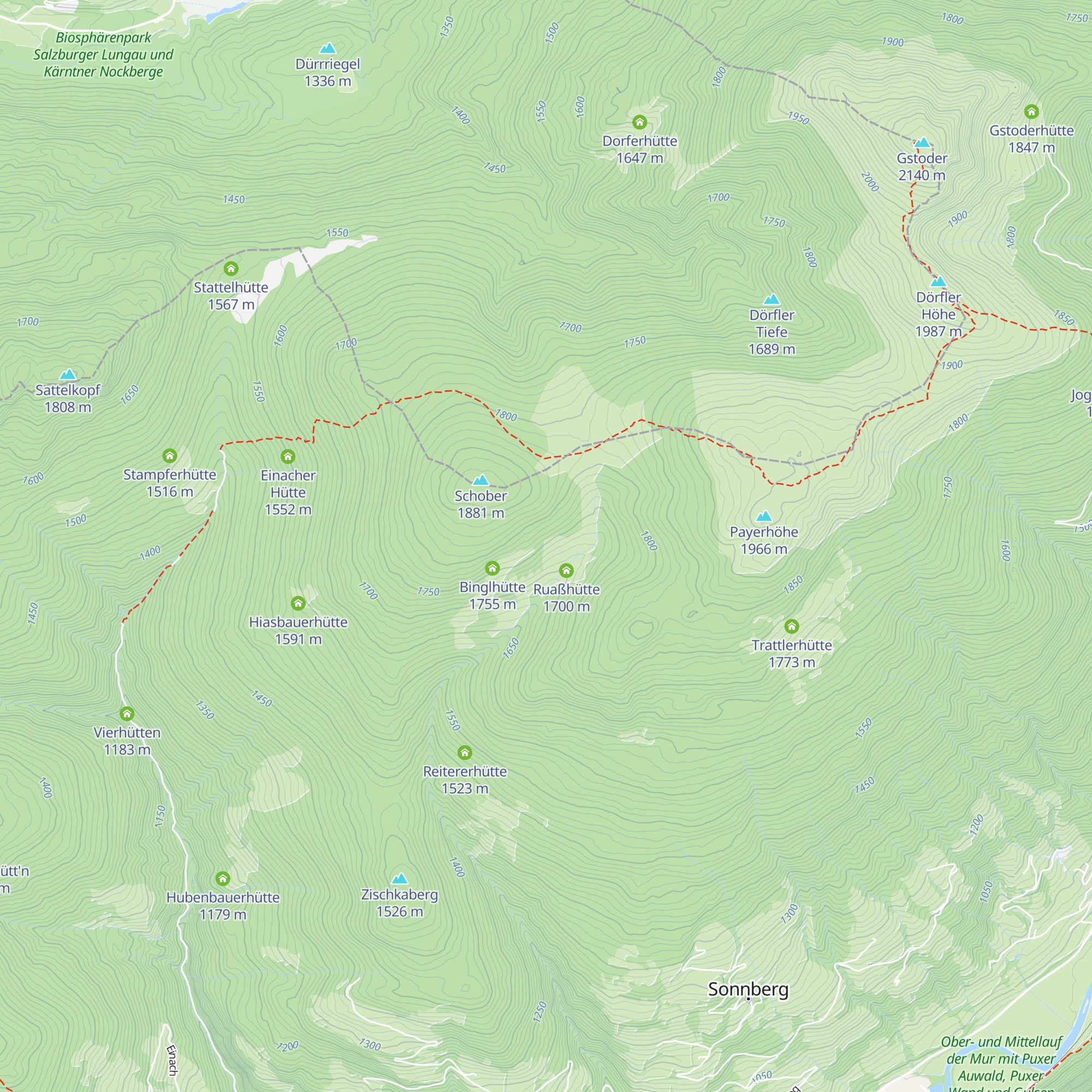 Petschkeralm map