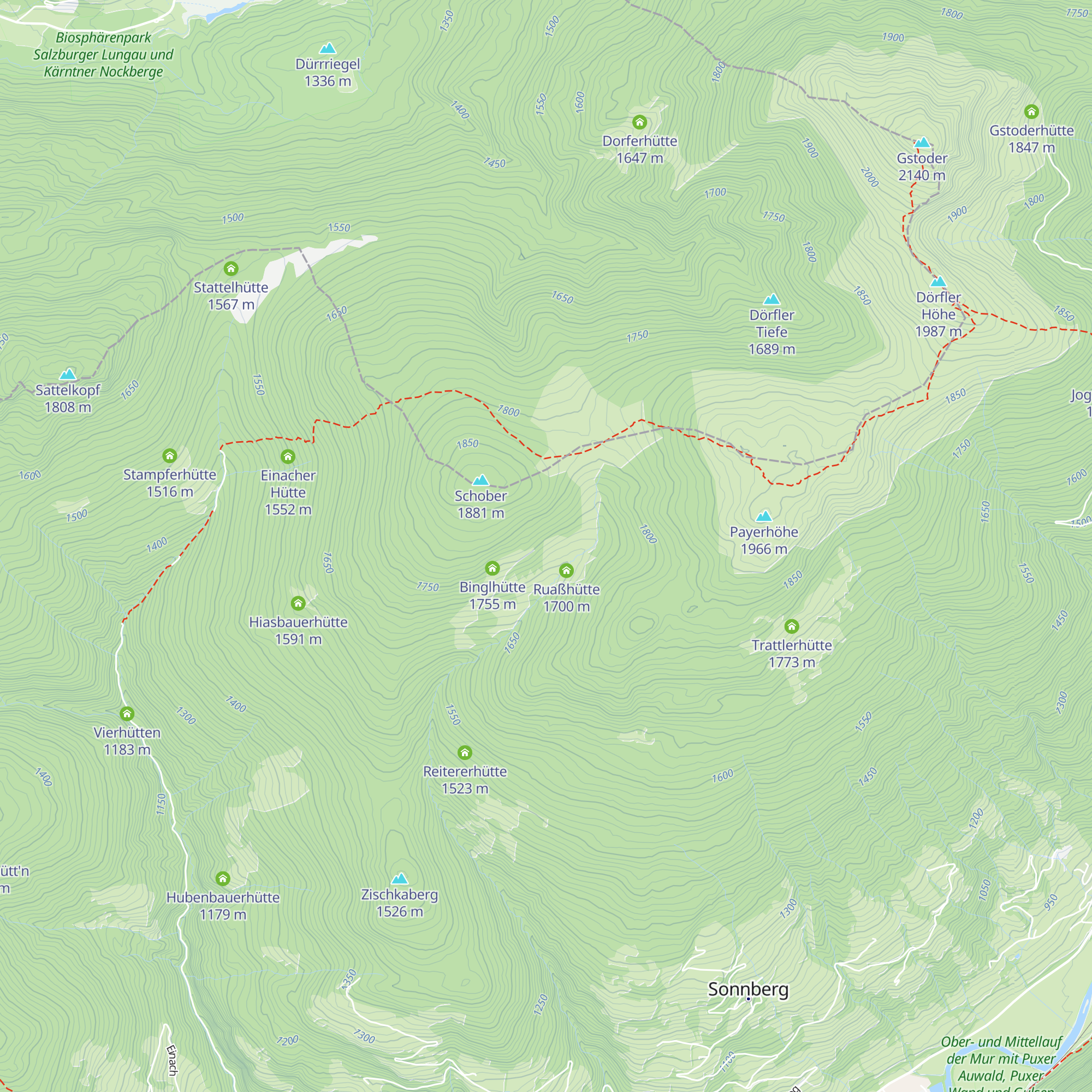 Petschkeralm map