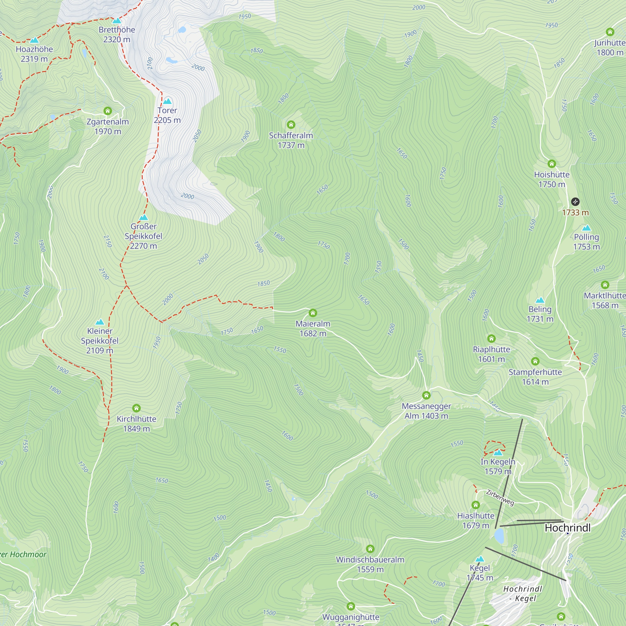 Maieralm map