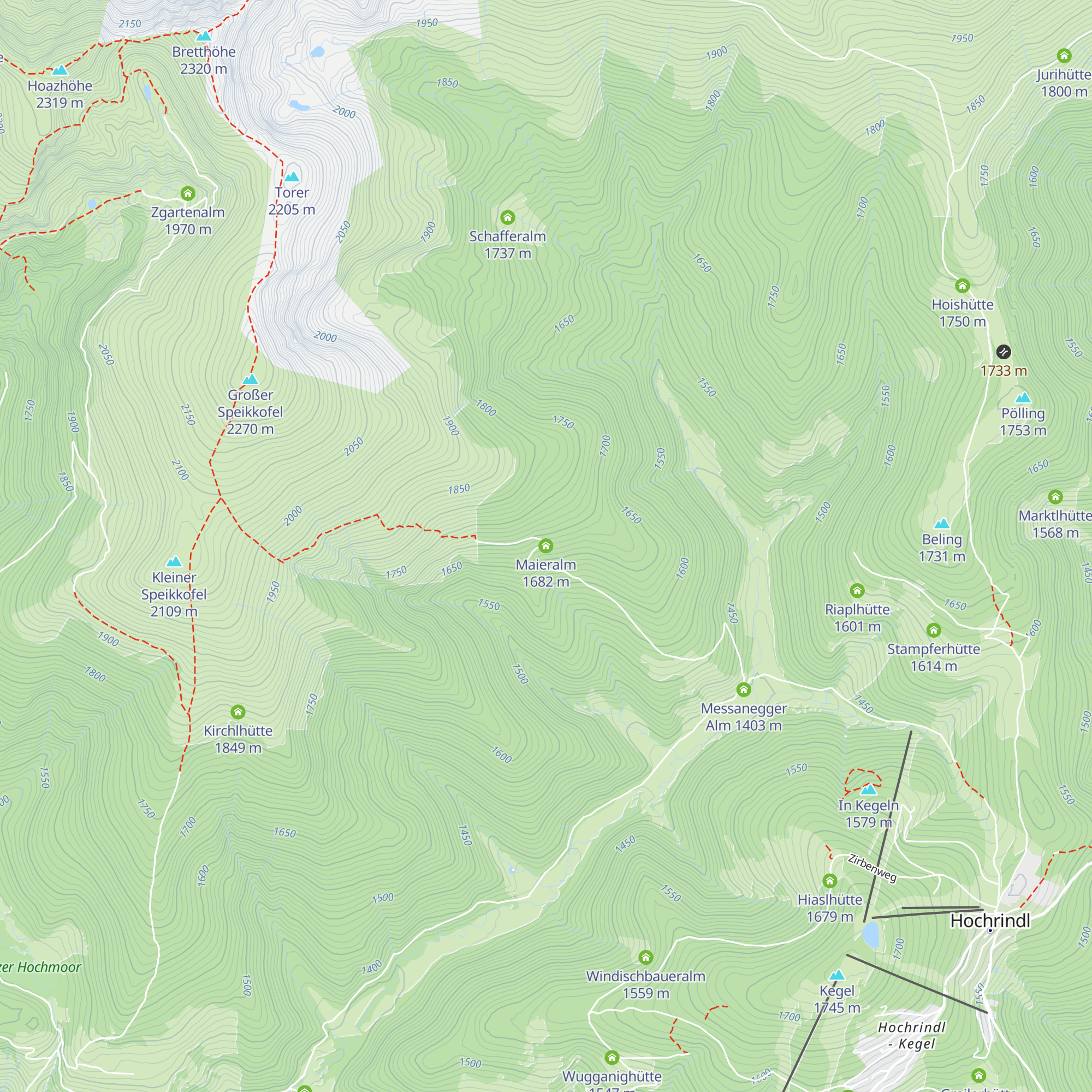 Maieralm map