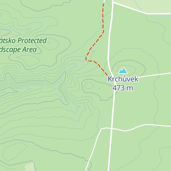 Map of Přední vápenec [Běleč]