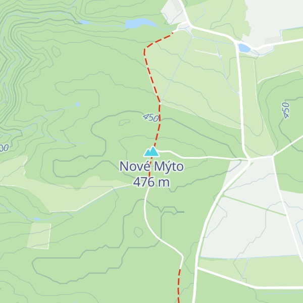 Map of Nové Mýto