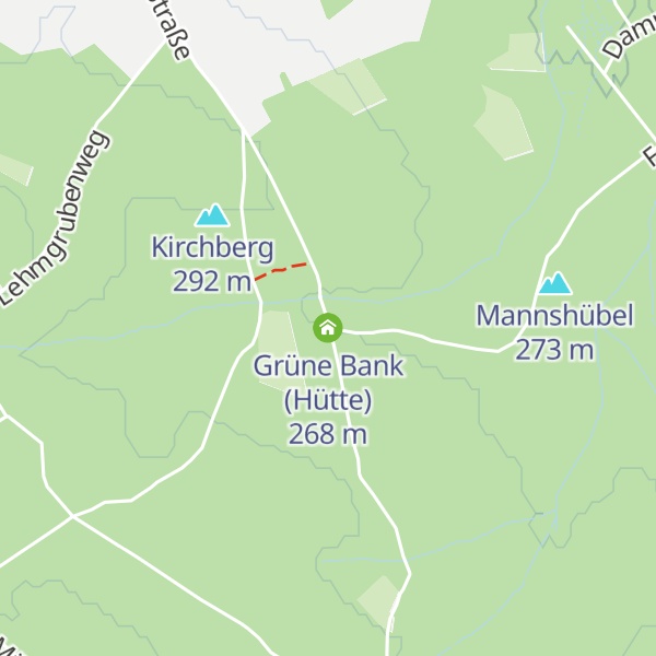 Map of Grüne Bank (Hütte)