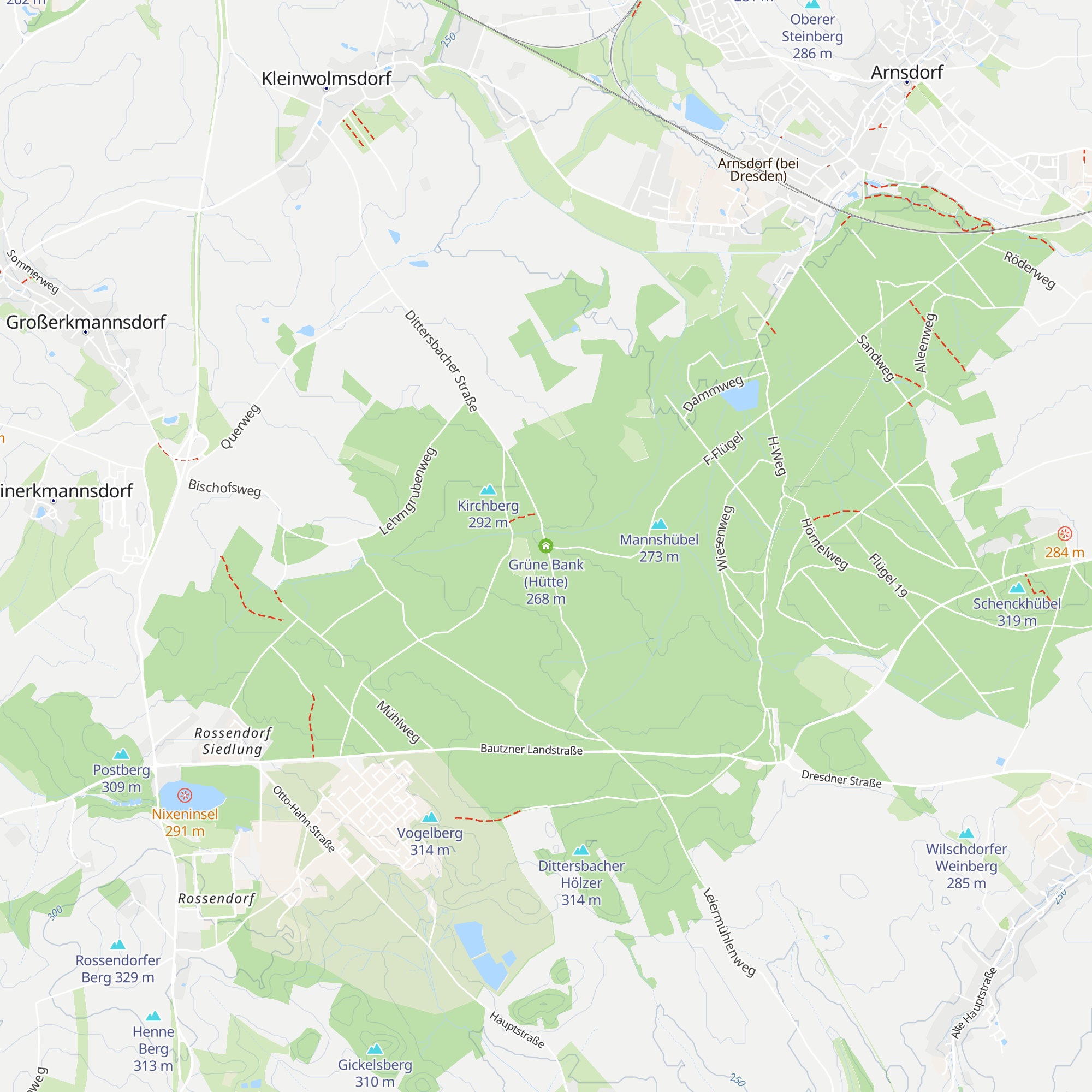 Grüne Bank (Hütte) map