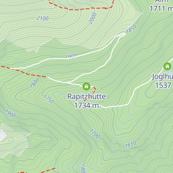 Map of Rapitzhütte
