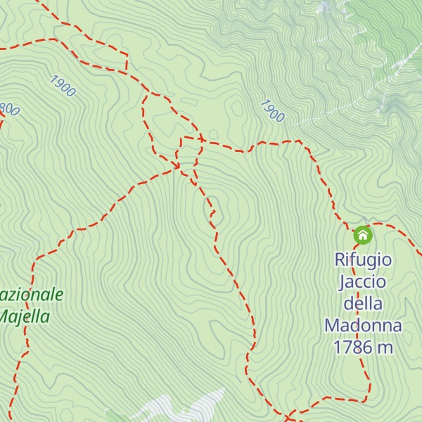 Map of Monte Morrone