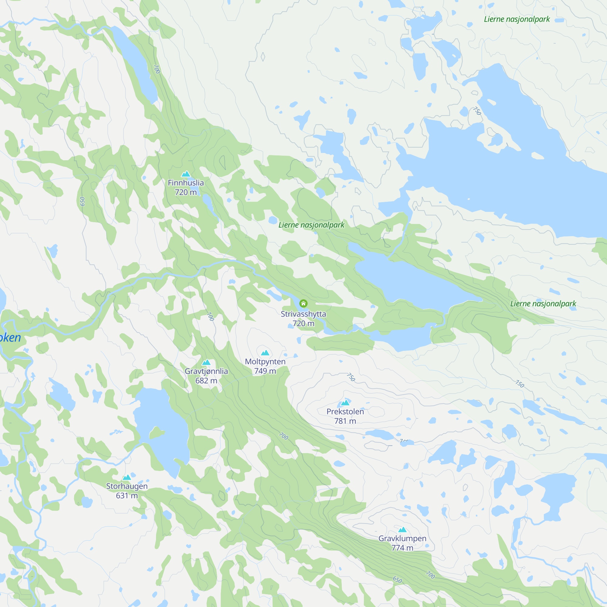 Strivasshytta map
