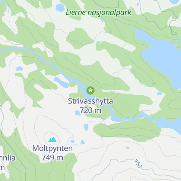 Map of Strivasshytta