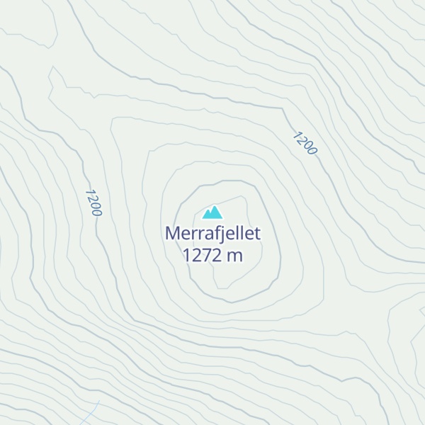 Map of Merrafjellet