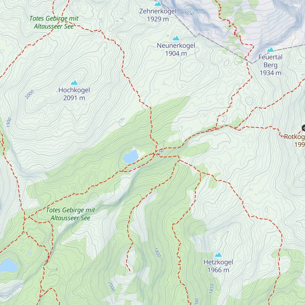 Pühringerhütte map
