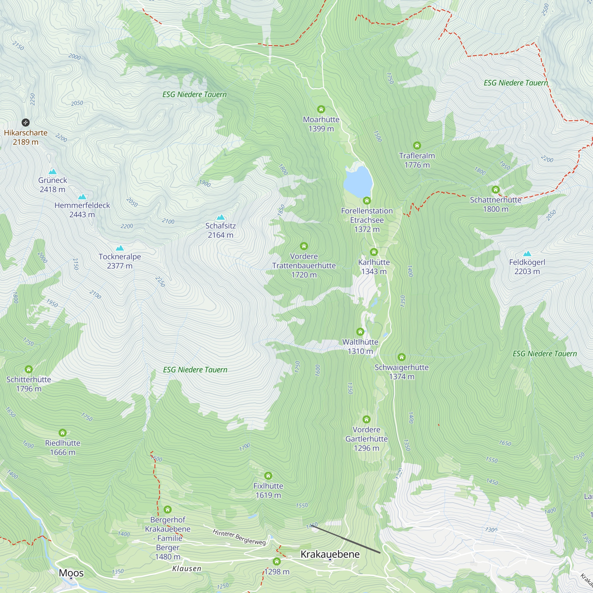 Raffalthütte map