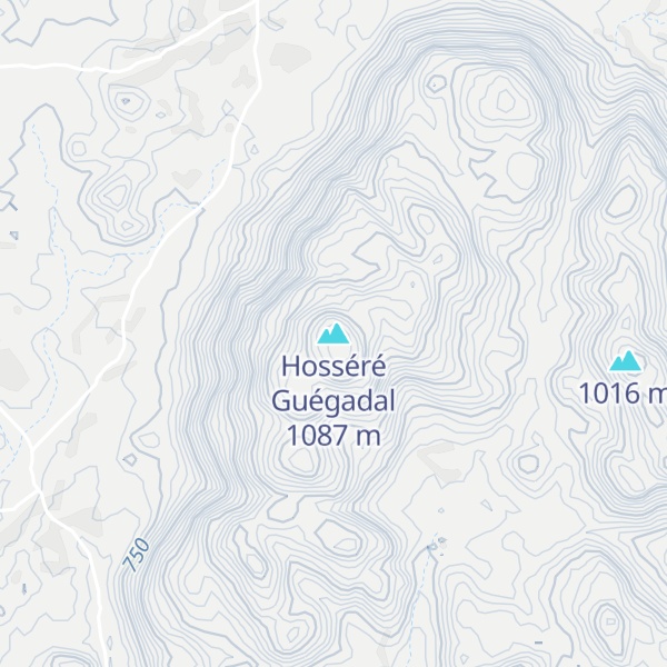 Map of Hosséré Guégadal