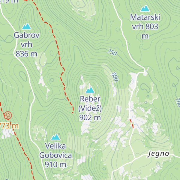 Map of Reber (Videž)
