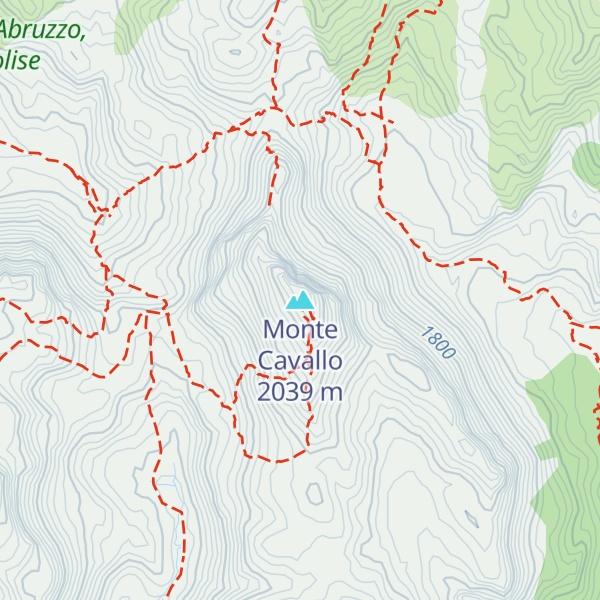 Map of Monte Cavallo