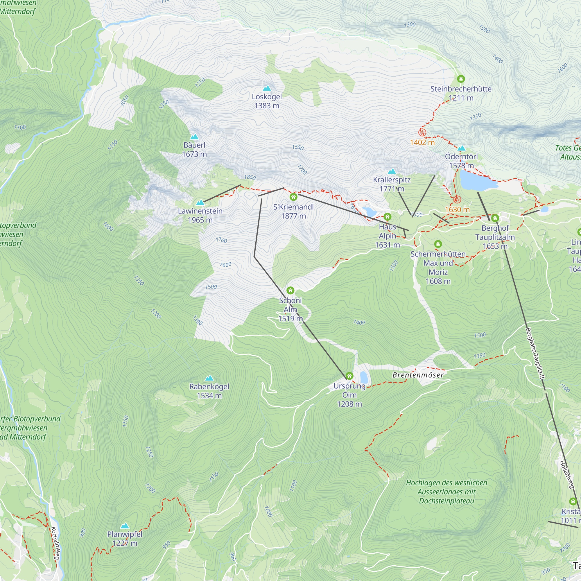 Schöni Alm map