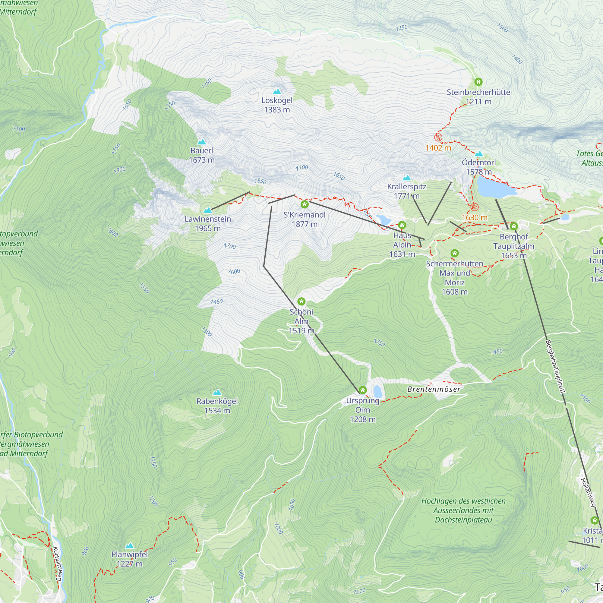 Schöni Alm map