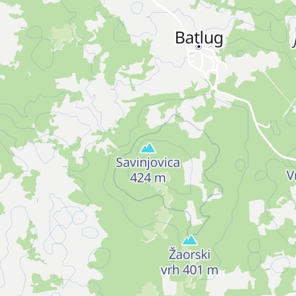 Map of Savinjovica