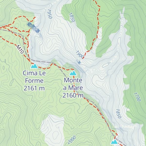 Map of Monte a Mare