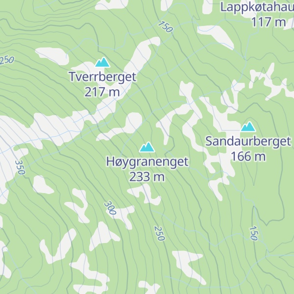 Map of Høygranenget