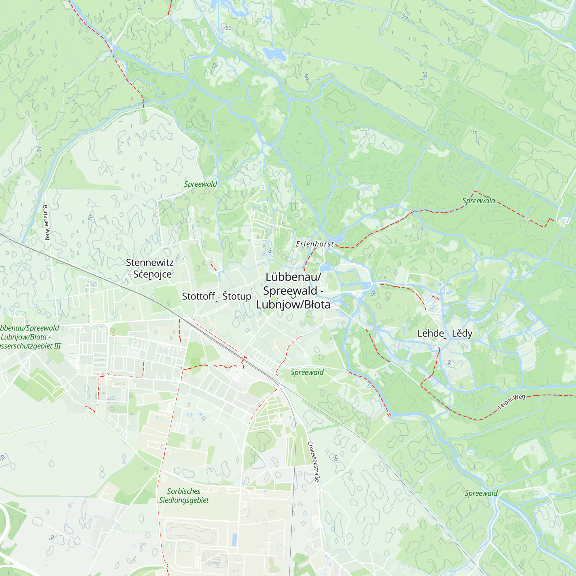 Spreewald Tourist Information map